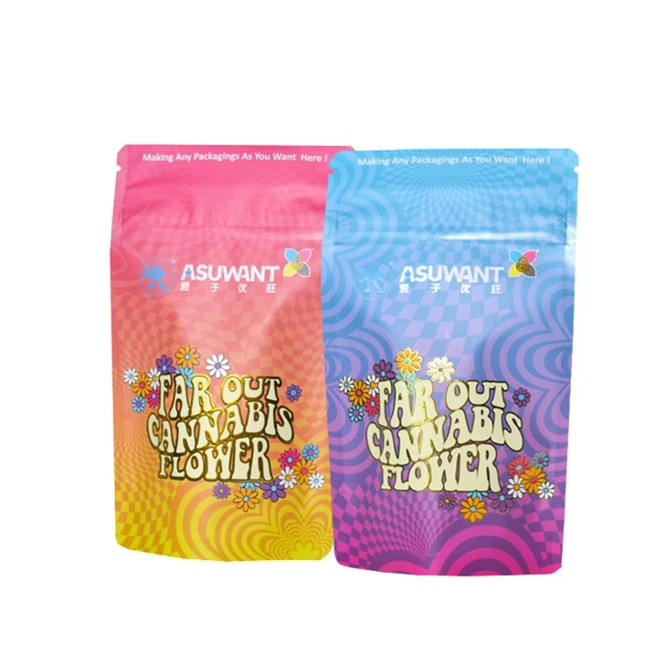 Resealable Marajuana Flower Seed Weed Hemp Packaging Smell Proof Bag