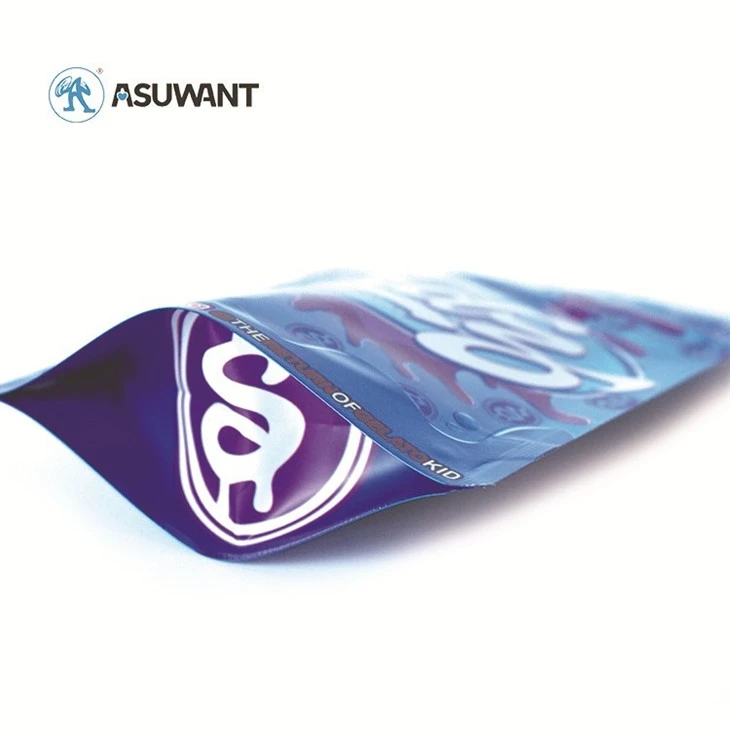 Mylar 3.5g Child Resistant Exit Zipper Packaging Pouch Child Proof Zip Bag Medical Packaging suppliers