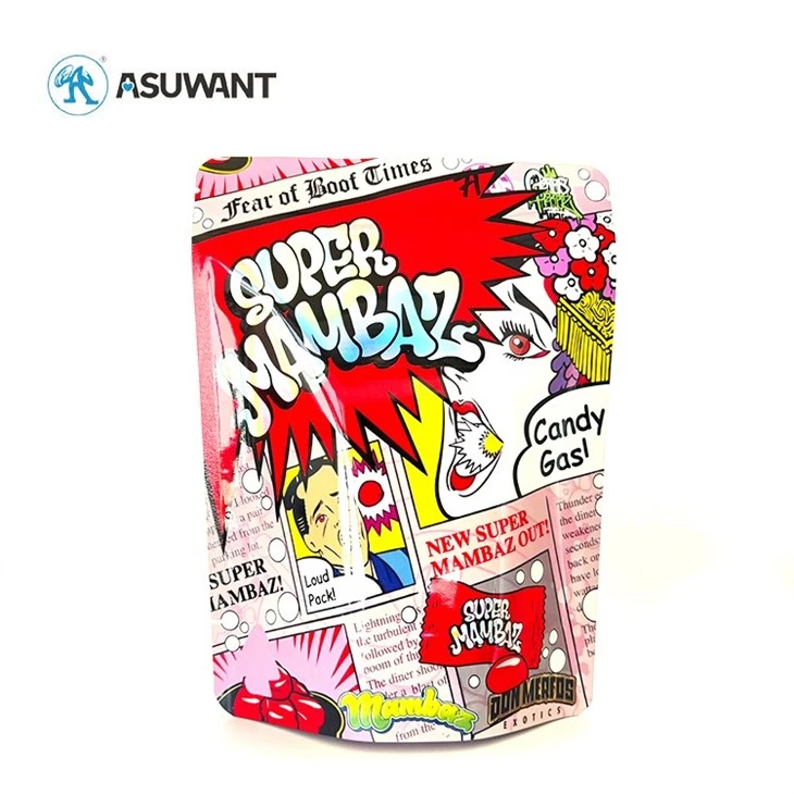 Resealable Stand Up Pouch Cali Pack Food Printed 3.5G Pouches Aluminum Plastic Ziplock 3.5 Custom Mylar Bags best