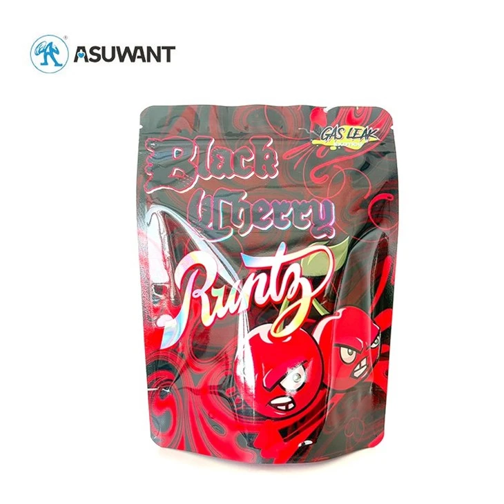 Resealable Stand Up Pouch Cali Pack Food Printed 3.5G Pouches Aluminum Plastic Ziplock 3.5 Custom Mylar Bags factory
